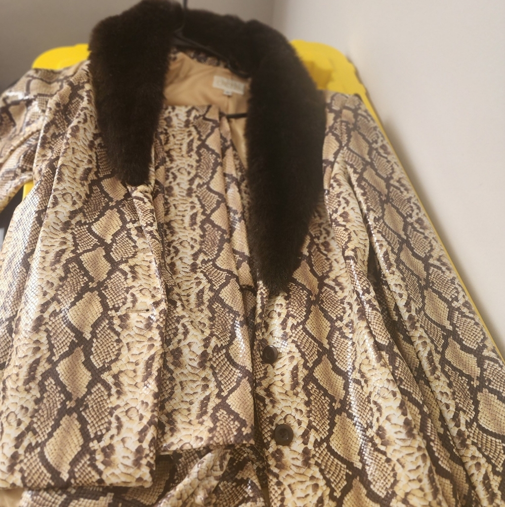Cache snake print pantsuit